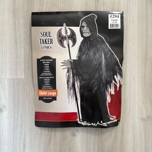 Soul Taker La Parca Costume Child Grim Reaper Halloween Outfit Size XL